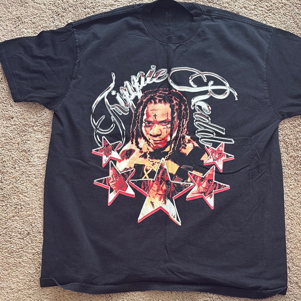 Zumiez Black Graphic Tee with Red Stars